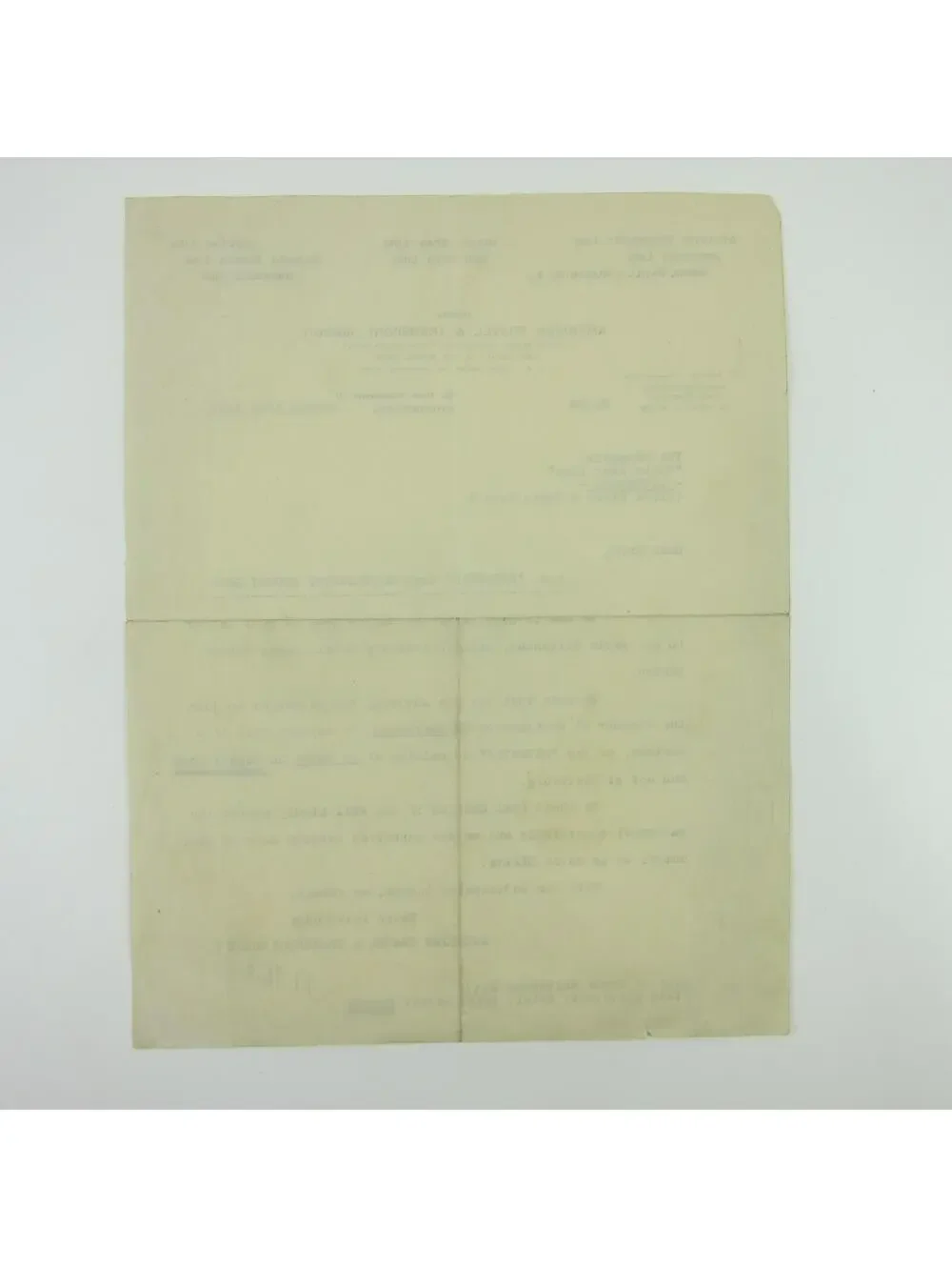 1929 Letterhead American Travel & Transport White Star Lines Perle Whitehead